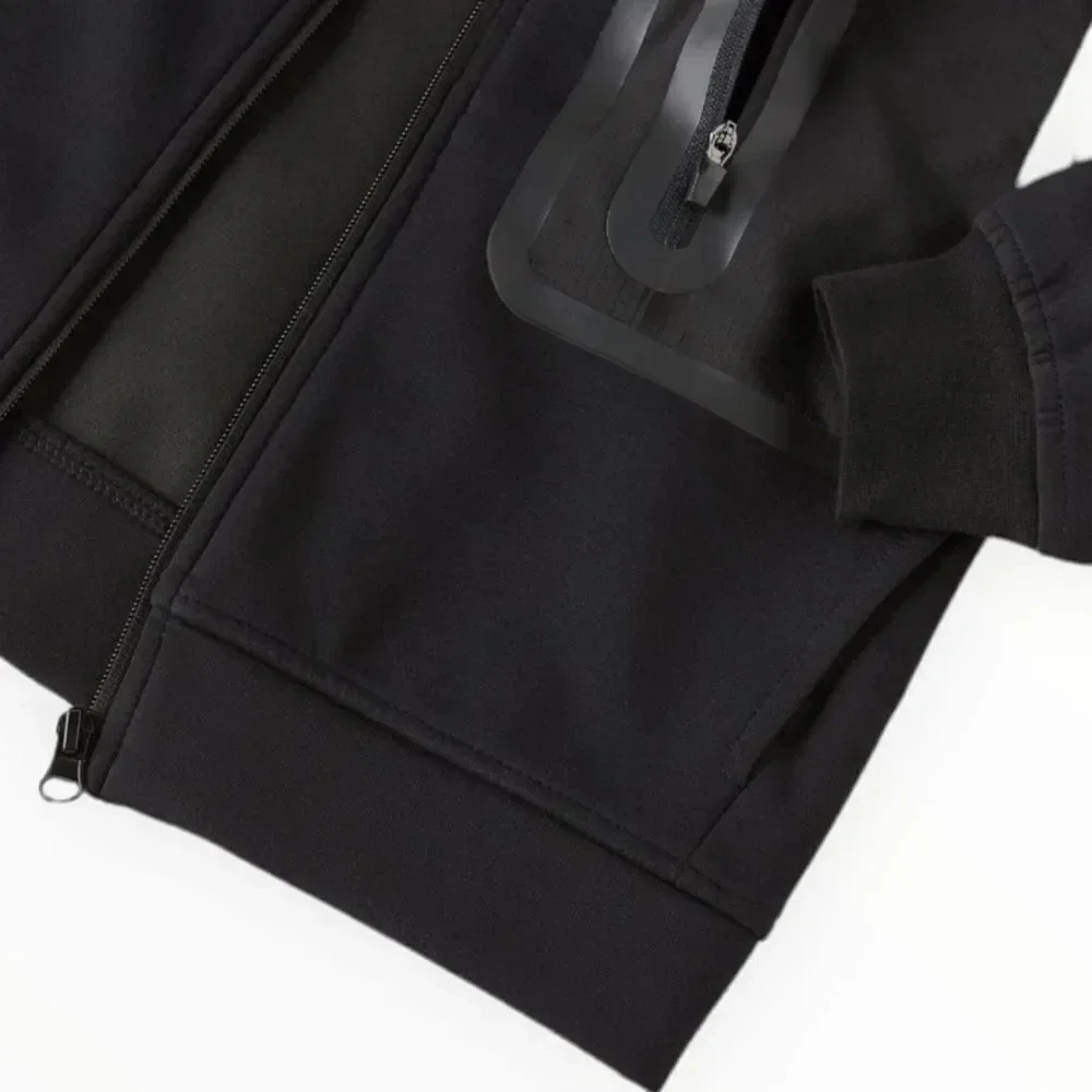 Zara Boys Black Zip Up Hoodie Jacket NWT Sizes 14